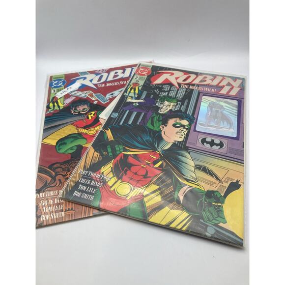 Dc Comics Robin ll Issues number #2 and #3  Batman and Joker Hologram Covers - Picture 1 of 4
